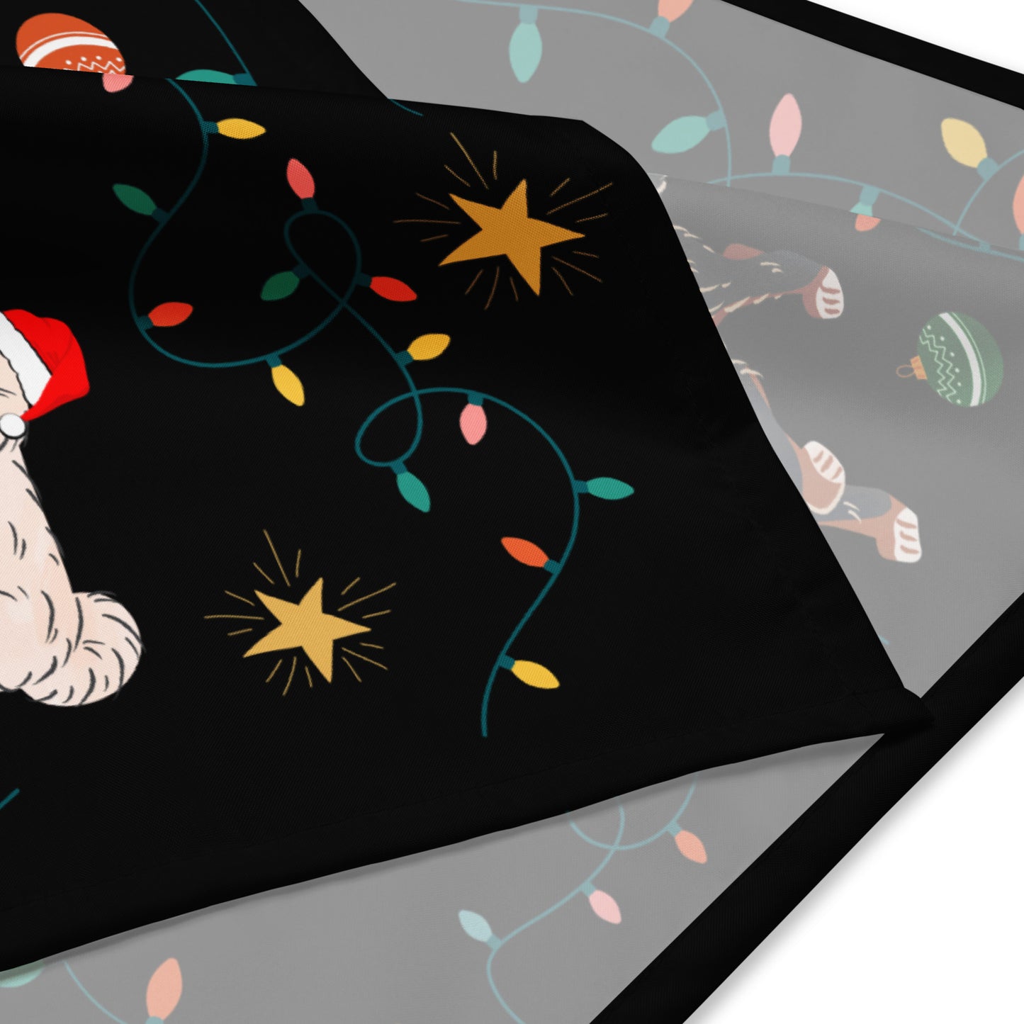 Merry Woofmas Black Bandana