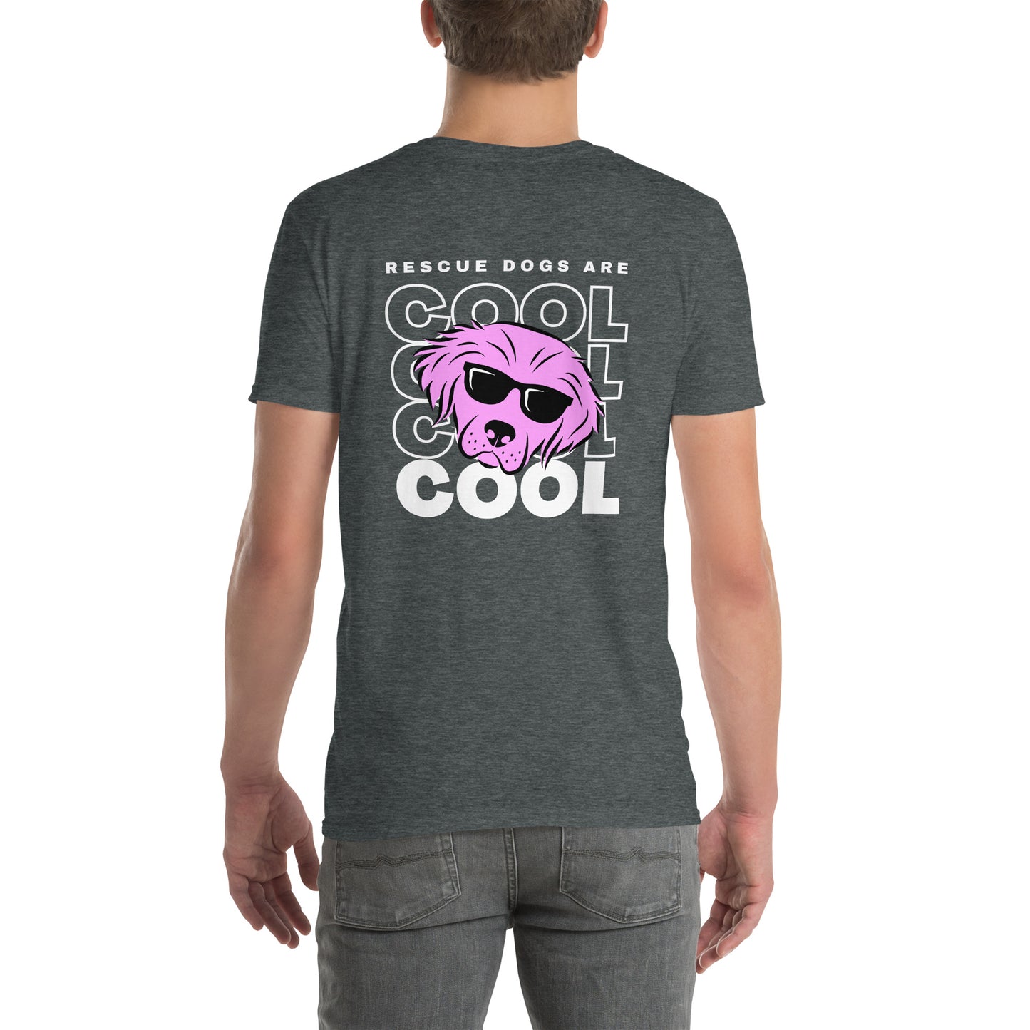Rescue Dogs Are Cool Back Design Unisex T-Shirt