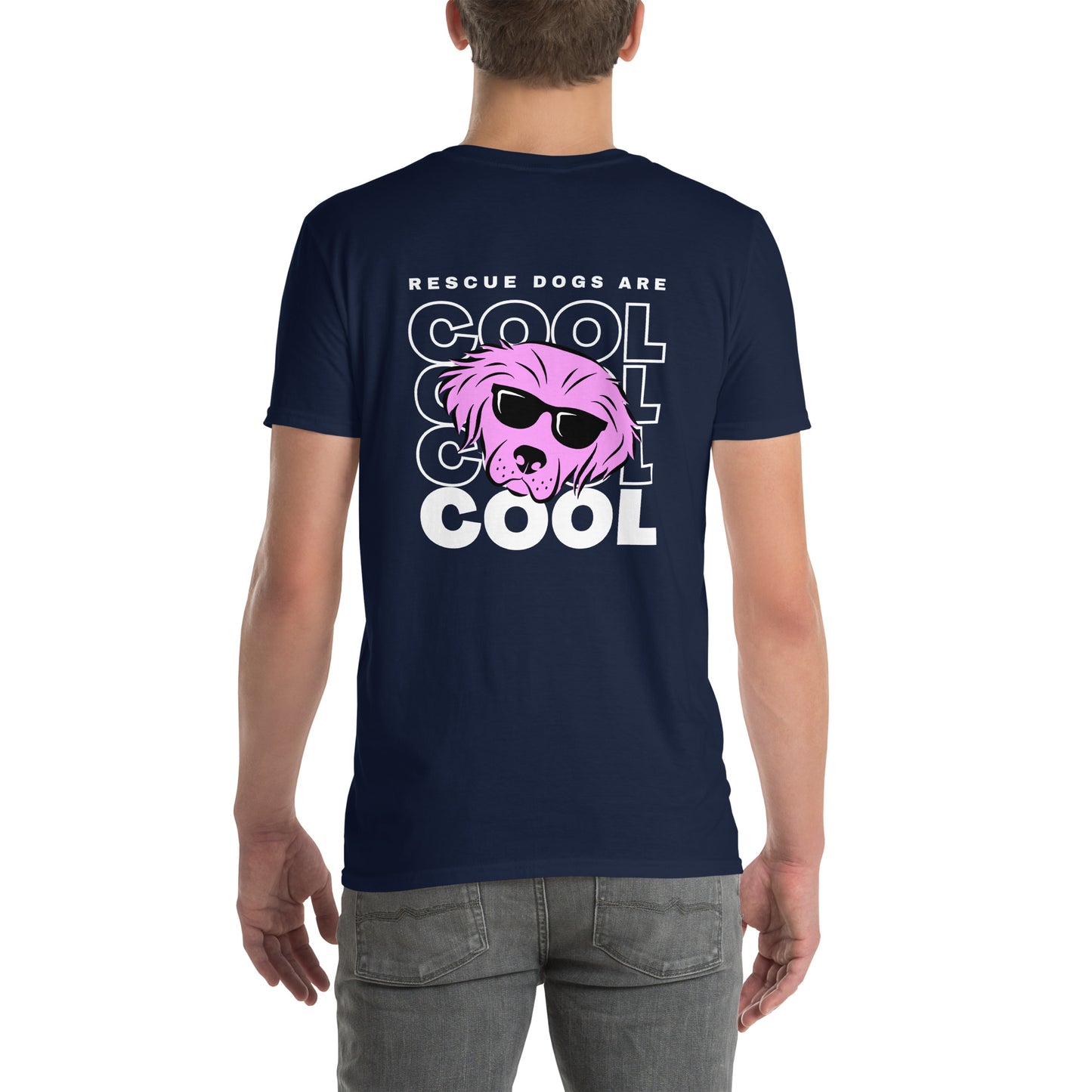 Rescue Dogs Are Cool Back Design Unisex T-Shirt