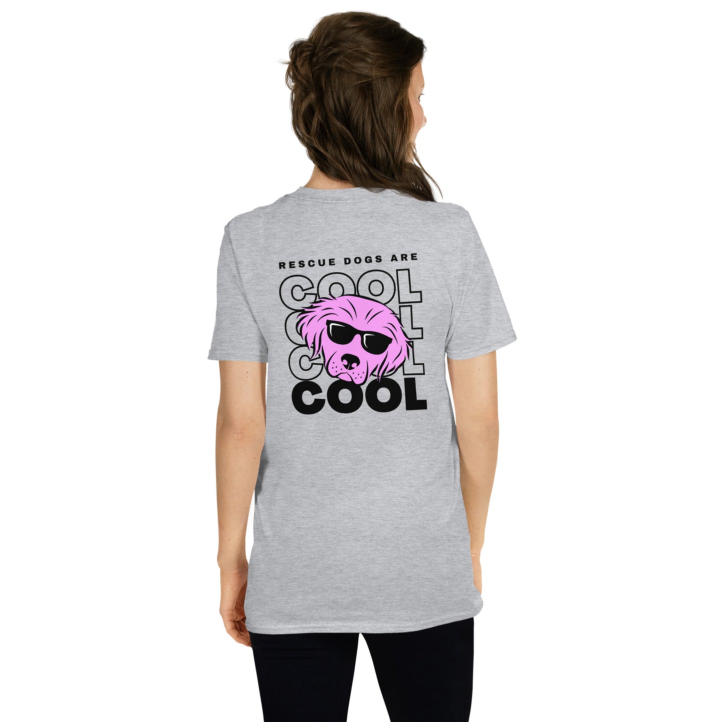 Rescue Dogs Are Cool Back Design Unisex T-Shirt