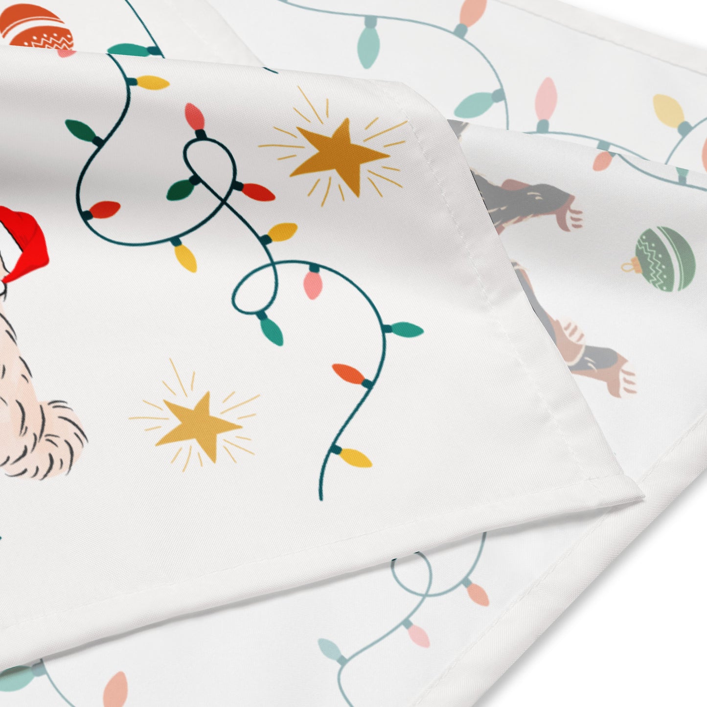 Merry Woofmas White Bandana